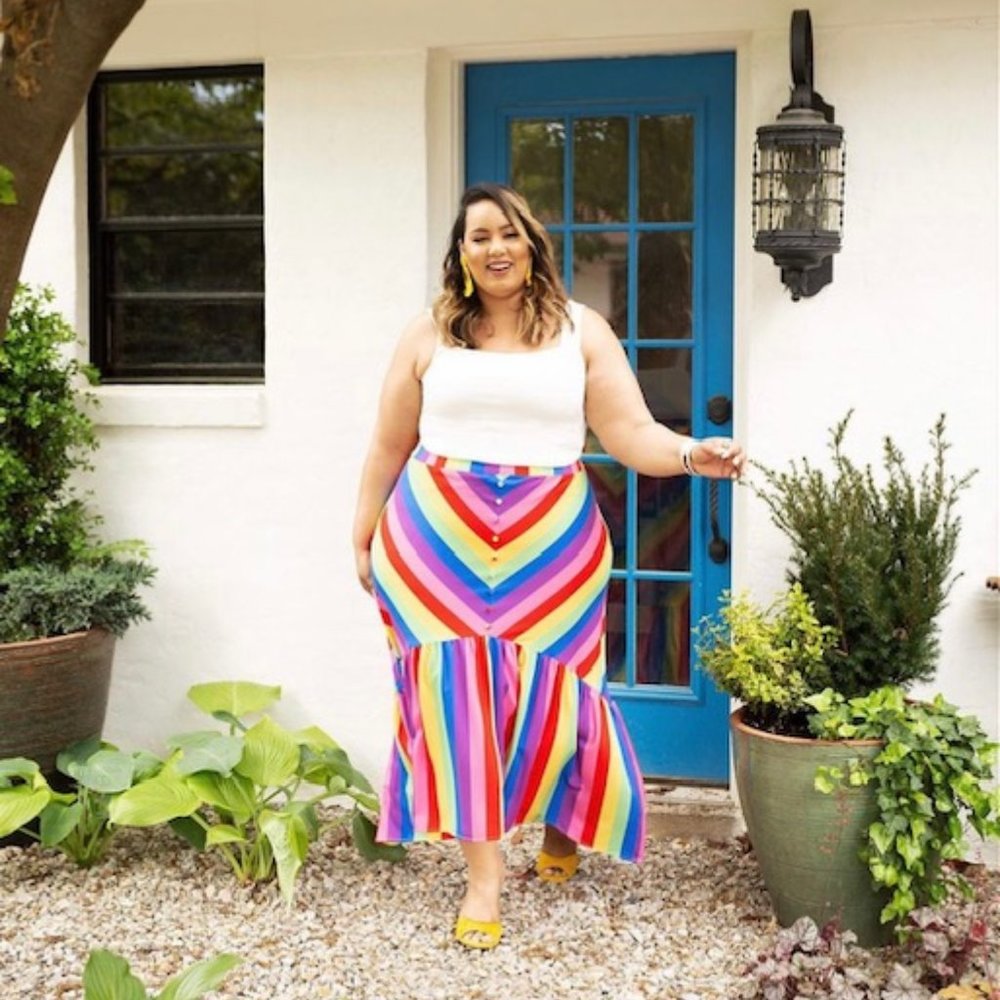 Eloquii Rainbow Skirt